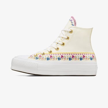  Converse Chuck Taylor All Star Lift Kadın Krem Platform Sneaker