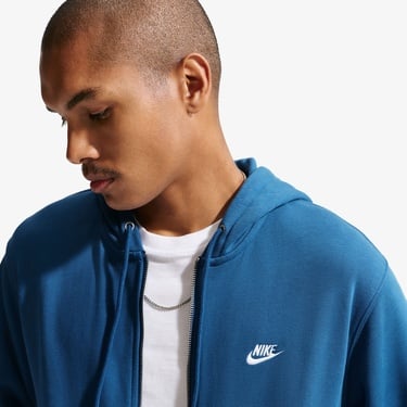  Nike Club Erkek Mavi Hoodie