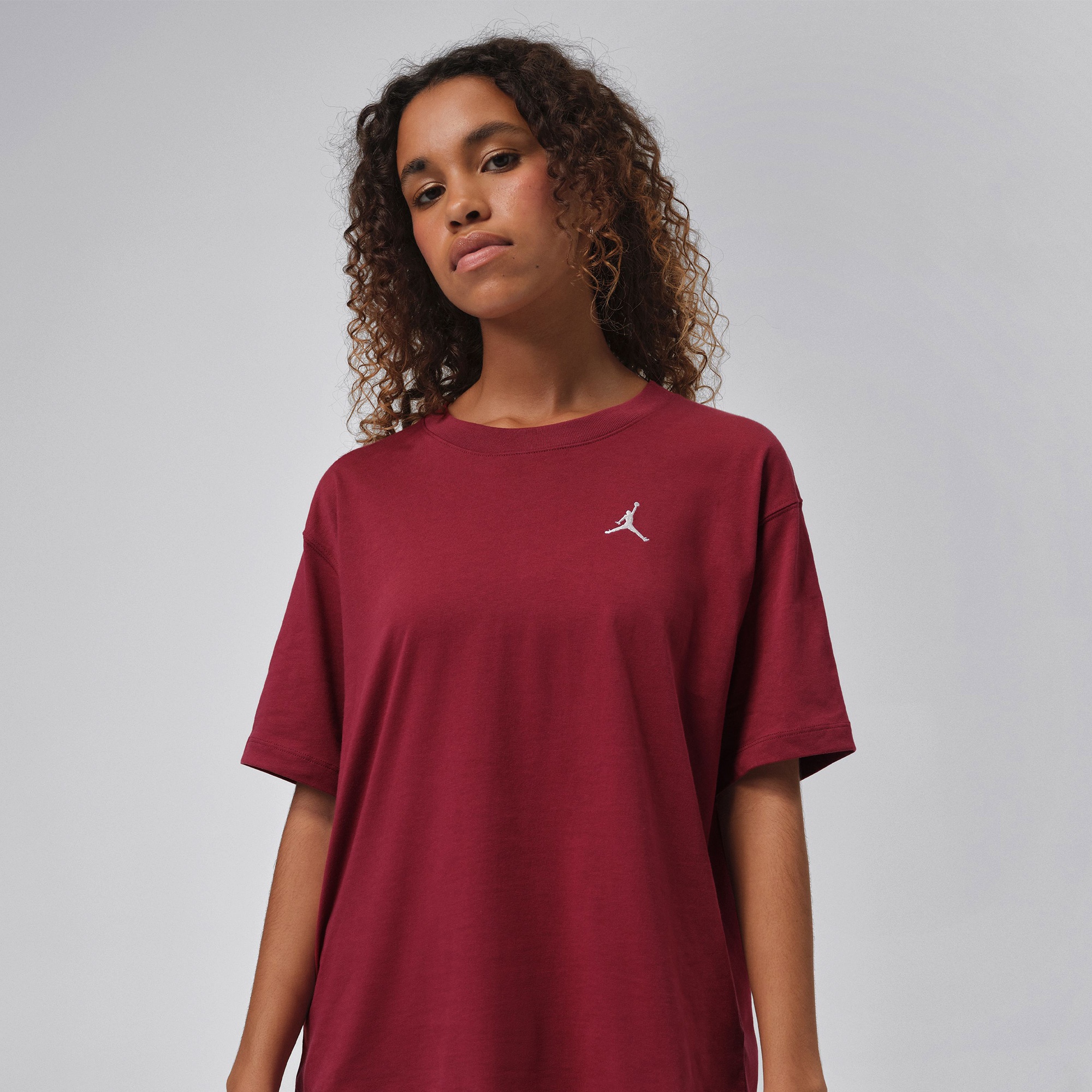 Jordan Essentials Kadın Bordo T-Shirt