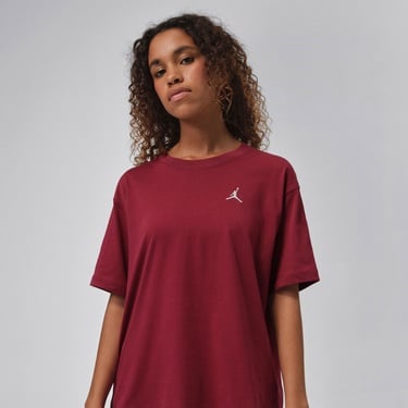 Jordan Essentials Kadın Bordo T-Shirt