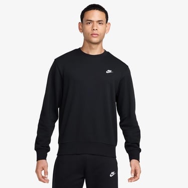  Nike Club Crew Erkek Siyah Sweatshirt