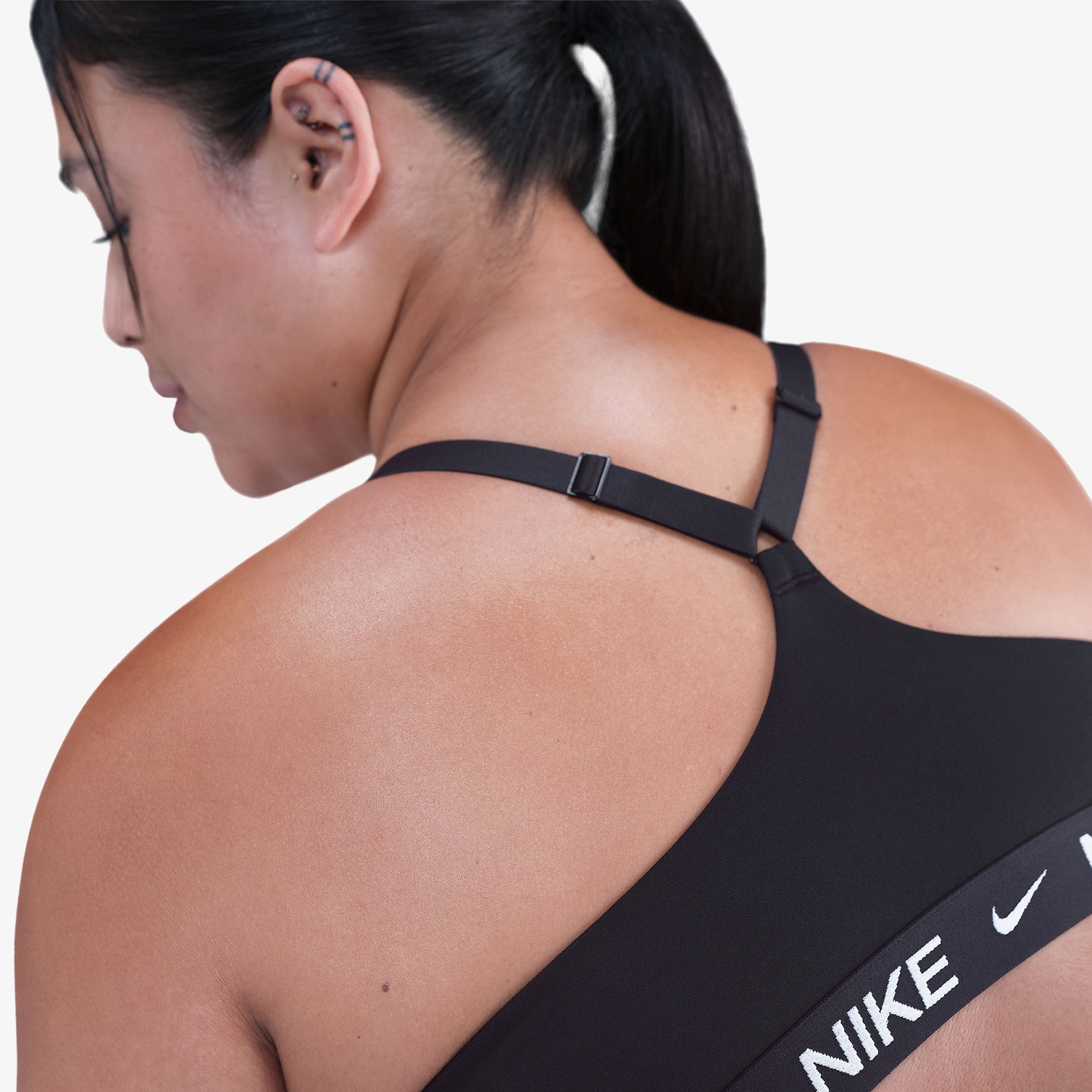 Nike Dri-Fit Indy Light Support Kadın Siyah Bra