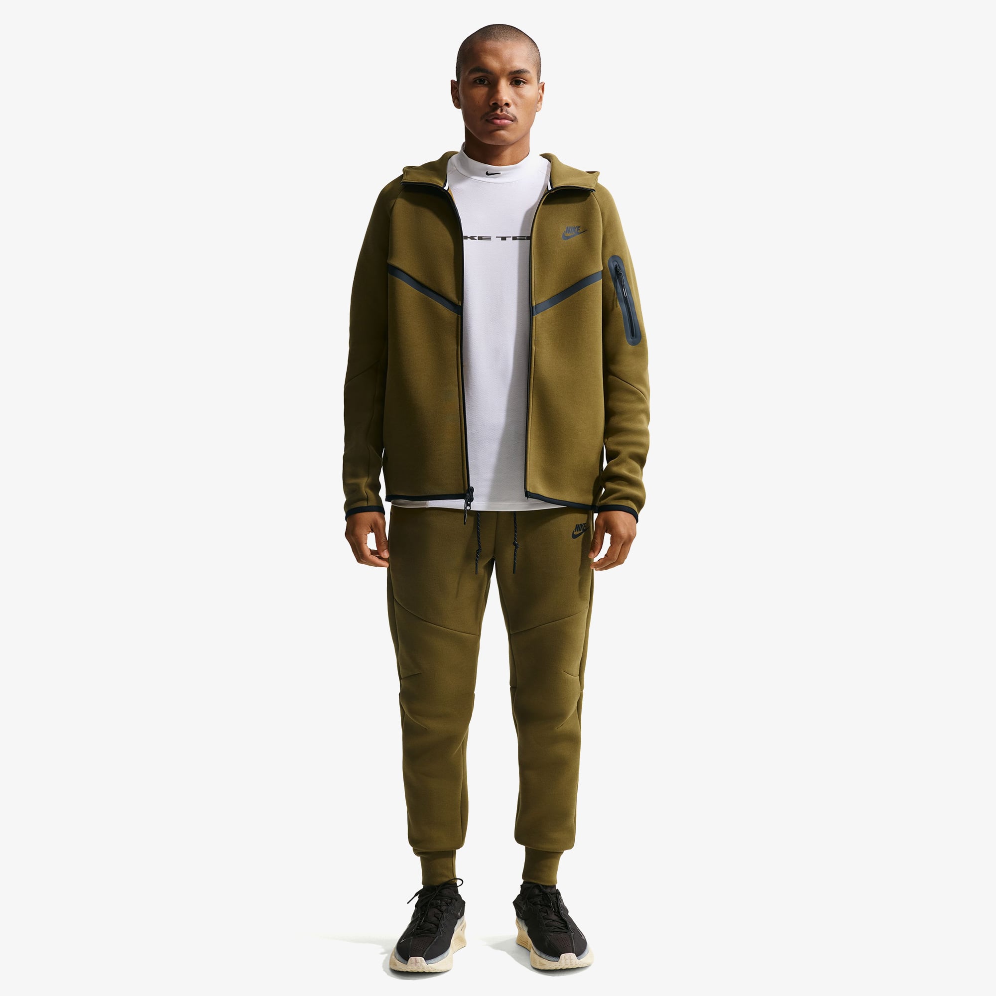  Nike Tech Fleece Erkek Haki Sweatshirt