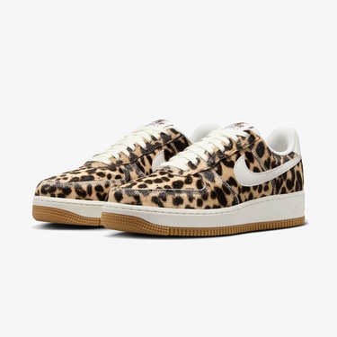  Nike Air Force 1 '07 Leopar Kadın Kahverengi Spor Ayakkabı