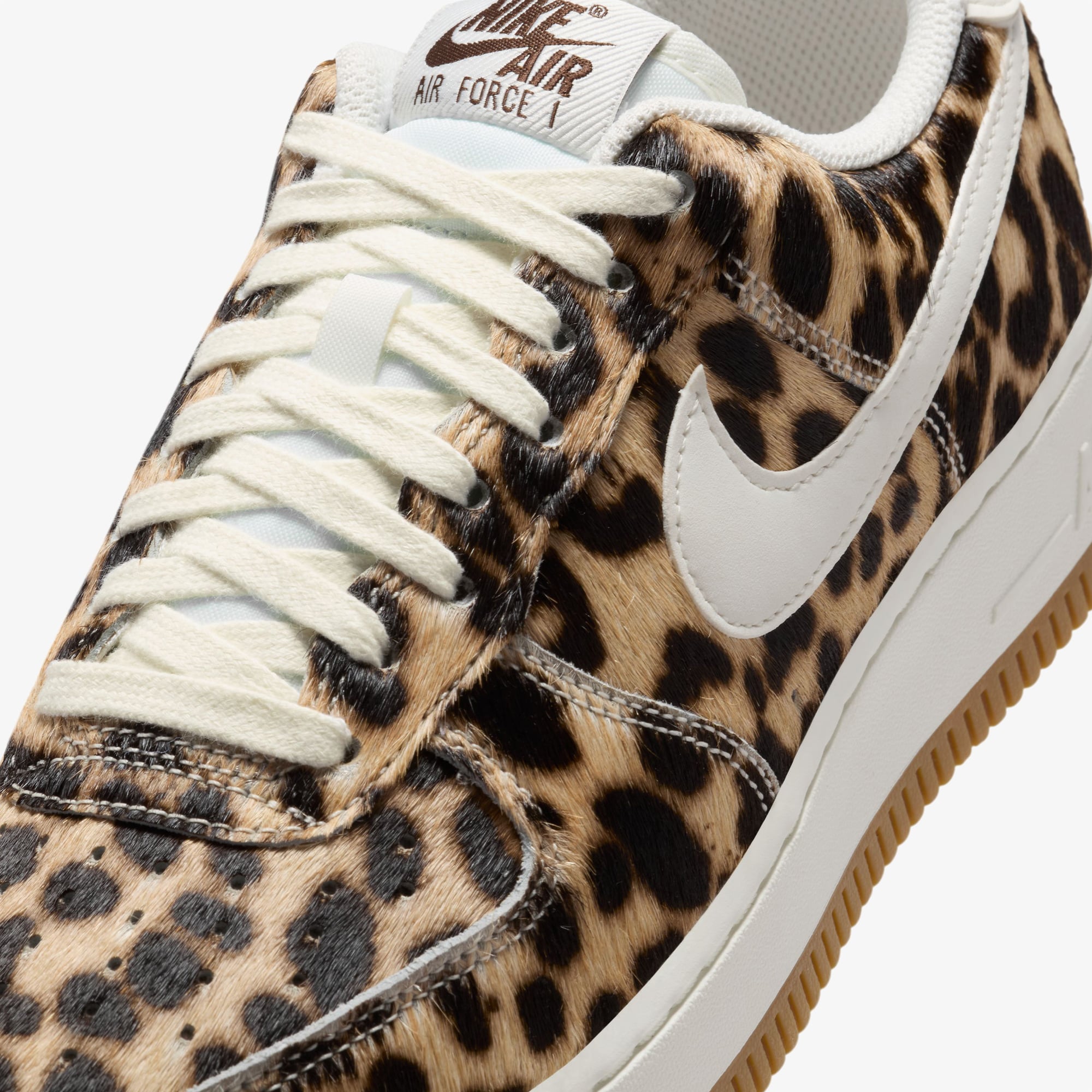  Nike Air Force 1 '07 Leopar Kadın Kahverengi Spor Ayakkabı