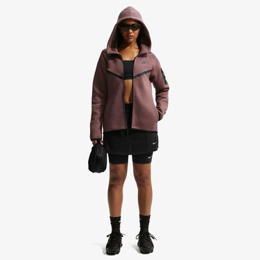  Nike Sportswear Tech Fleece Windrunner Kadın Pembe Hoodie