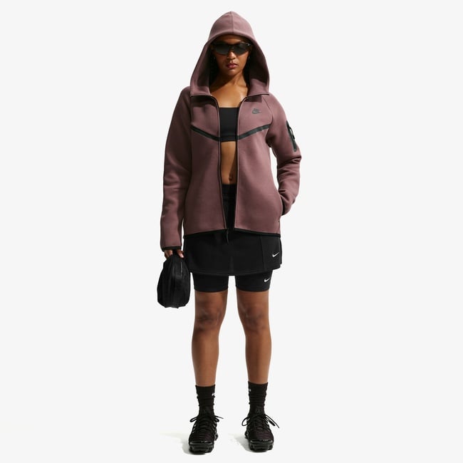  Nike Sportswear Tech Fleece Windrunner Kadın Pembe Hoodie