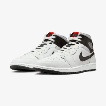  Jordan Air 1 Mid Erkek Gri Spor Ayakkabı