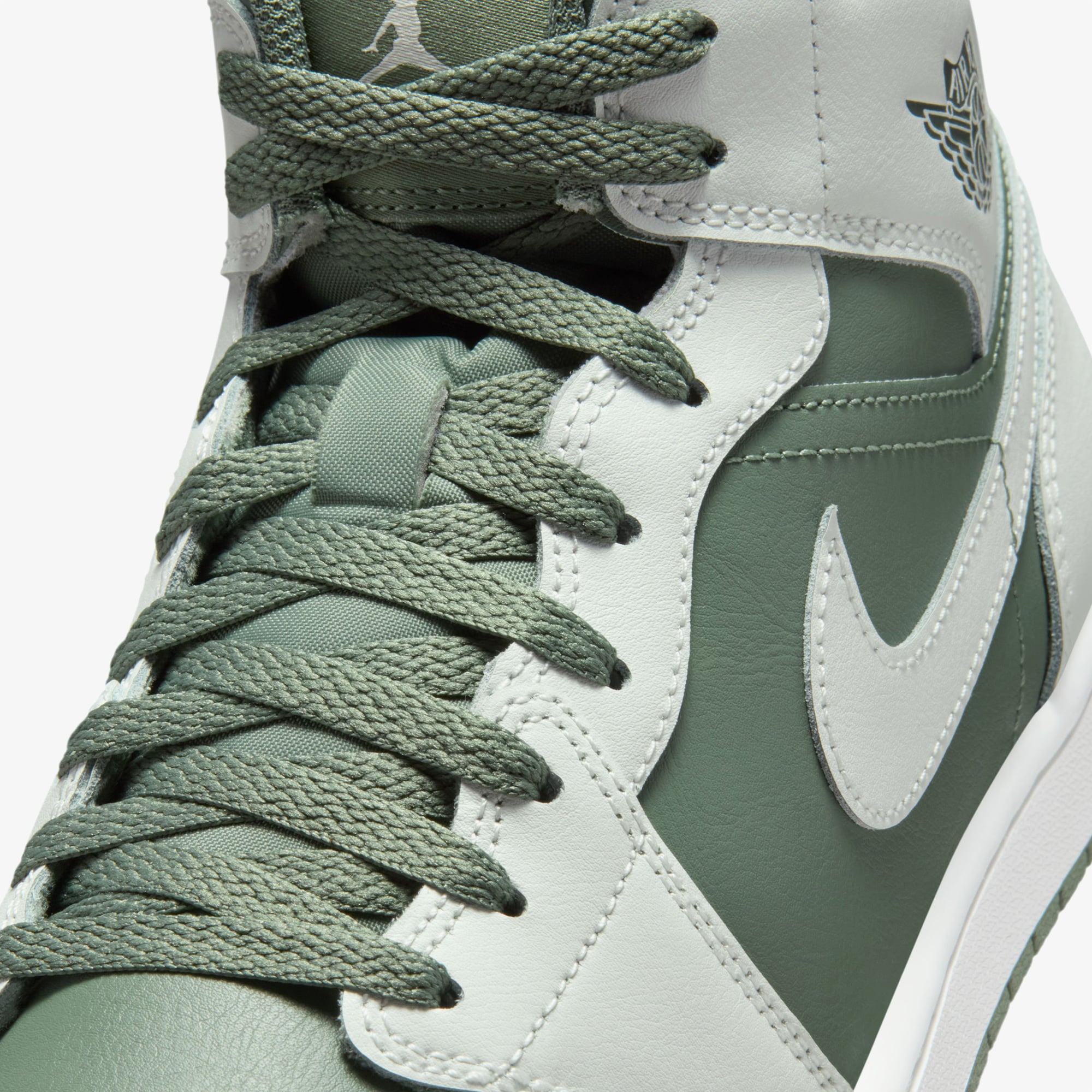 Jordan Air 1 Mid Erkek Yeşil Spor Ayakkabı