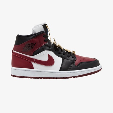  Jordan Air 1 Mid SE Kadın Bordo Spor Ayakkabı
