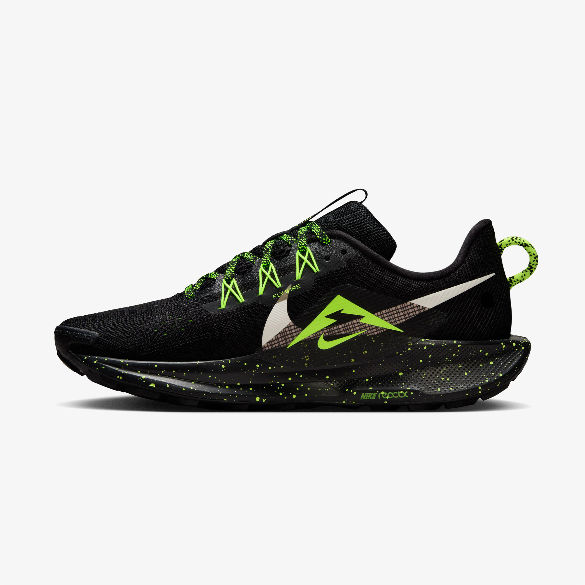 Nike Reactx Pegasus Trail 5 Erkek Siyah Koşu Ayakkabısı