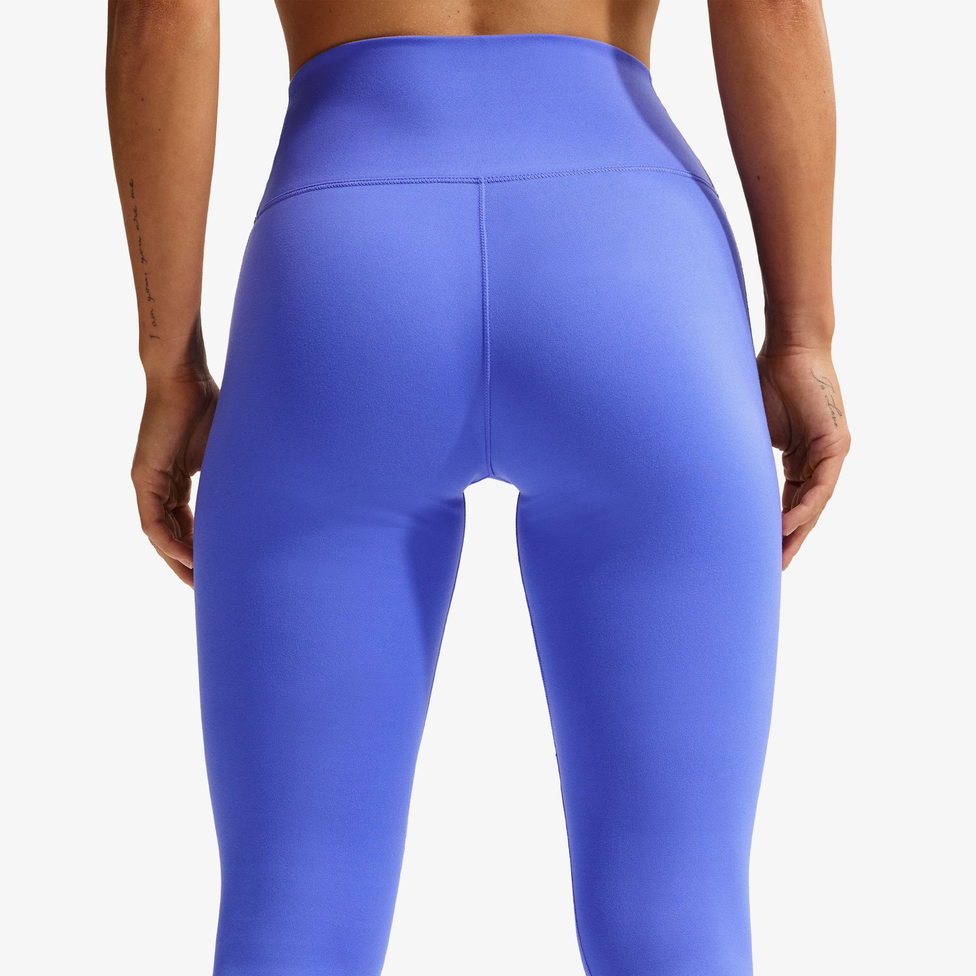 Nike Dri-Fit One Seamless Front Yüksek Belli Kadın Mor Tayt