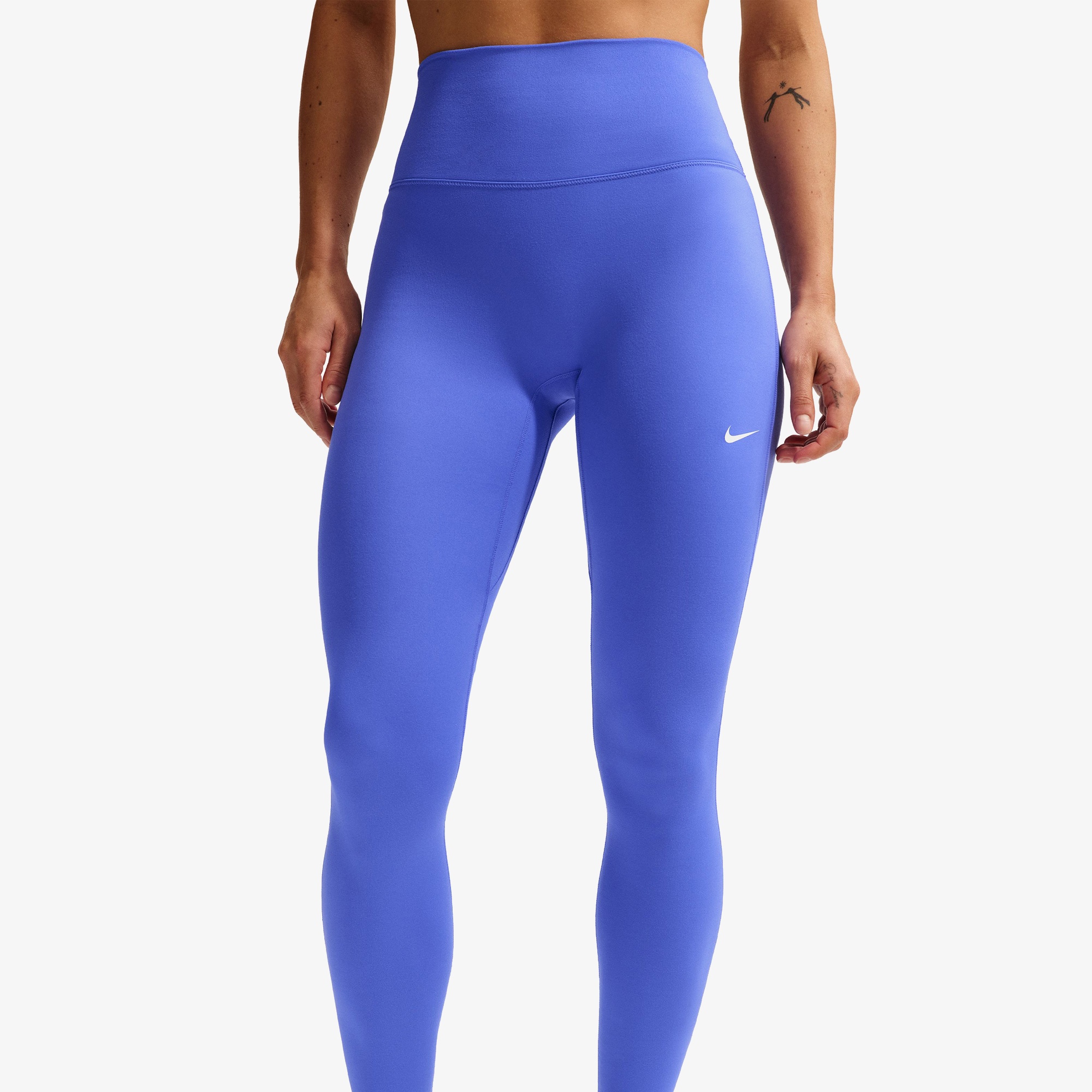 Nike Dri-Fit One Seamless Front Yüksek Belli Kadın Mor Tayt