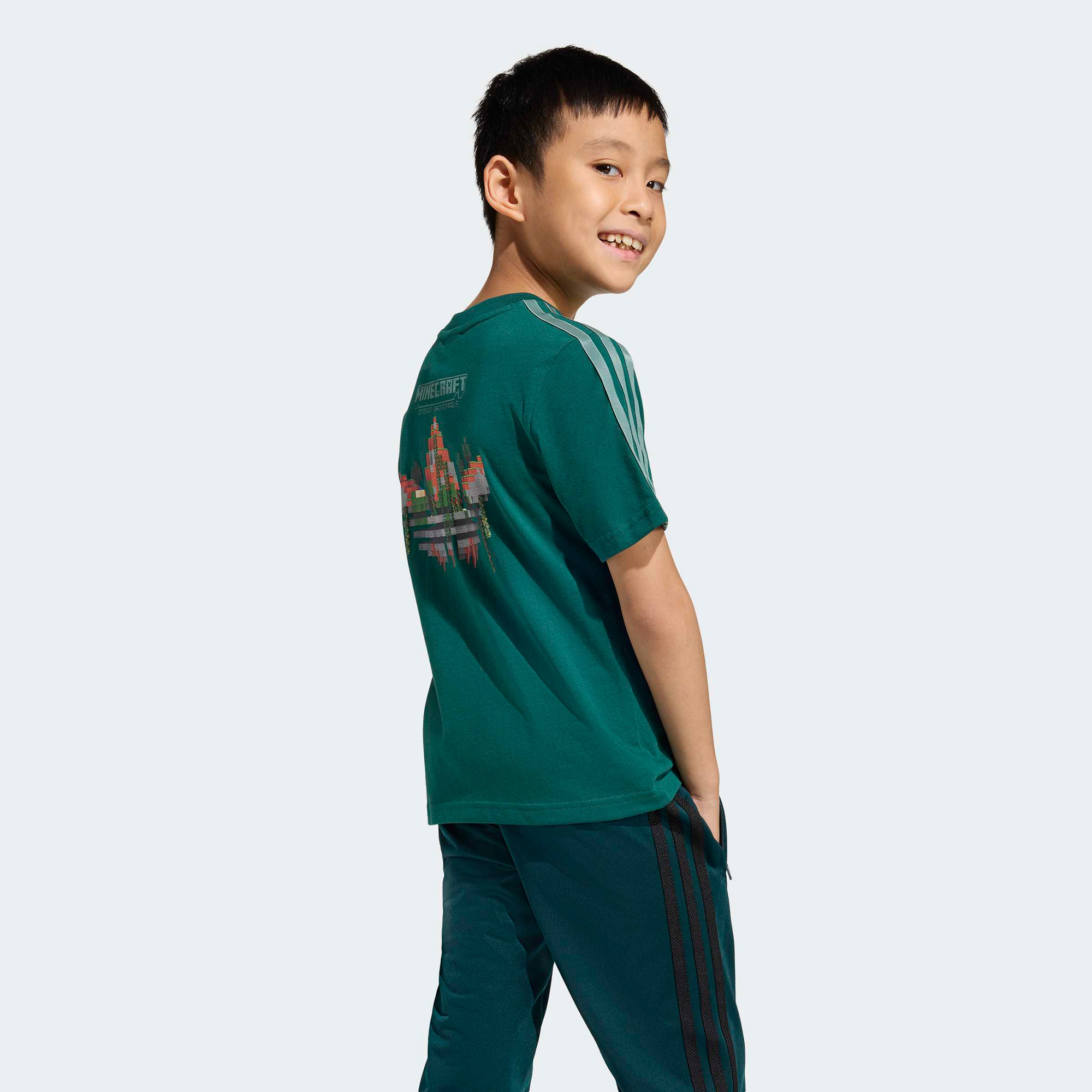  adidas Minecraft Çocuk Yeşil T-Shirt