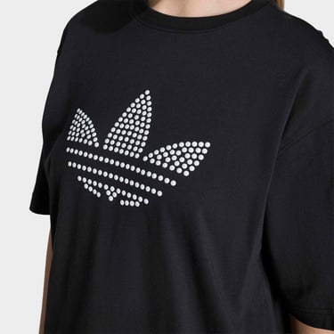  adidas Pearl Trefoil Kadın Siyah T-Shirt