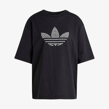 adidas Pearl Trefoil Kadın Siyah T-Shirt