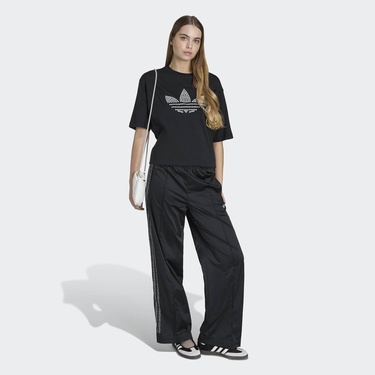  adidas Pearl Trefoil Kadın Siyah T-Shirt