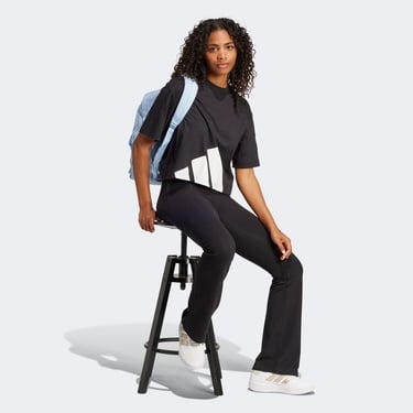  adidas Essentials Big Logo Boyfriend Kadın Siyah T-Shirt