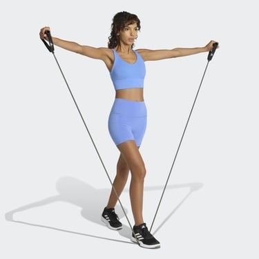  adidas 3-Stripes Studio All Me Kadın Mavi Bra