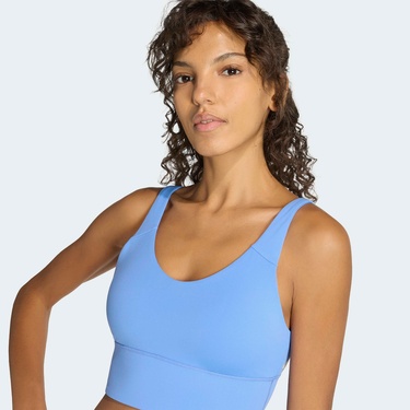  adidas 3-Stripes Studio All Me Kadın Mavi Bra