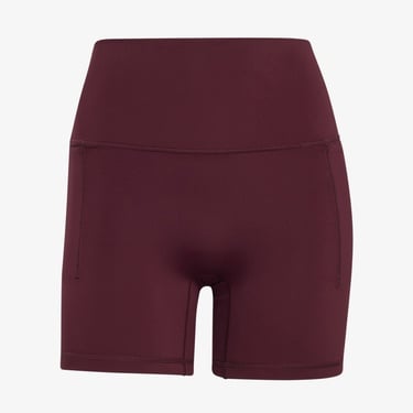  adidas 3-Stripes Studio All Me Booty Kadın Bordo Kısa Tayt