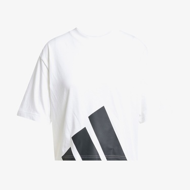  adidas Essentials Big Logo Boyfriend Kadın Beyaz T-Shirt