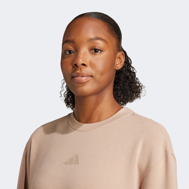  adidas Training Warm-Up Kadın Bej Sweatshirt