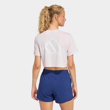  adidas Climacool Power Training Kadın Mor Crop T-Shirt
