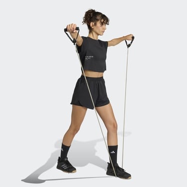  adidas Climacool Power Training Kadın Siyah Crop T-Shirt