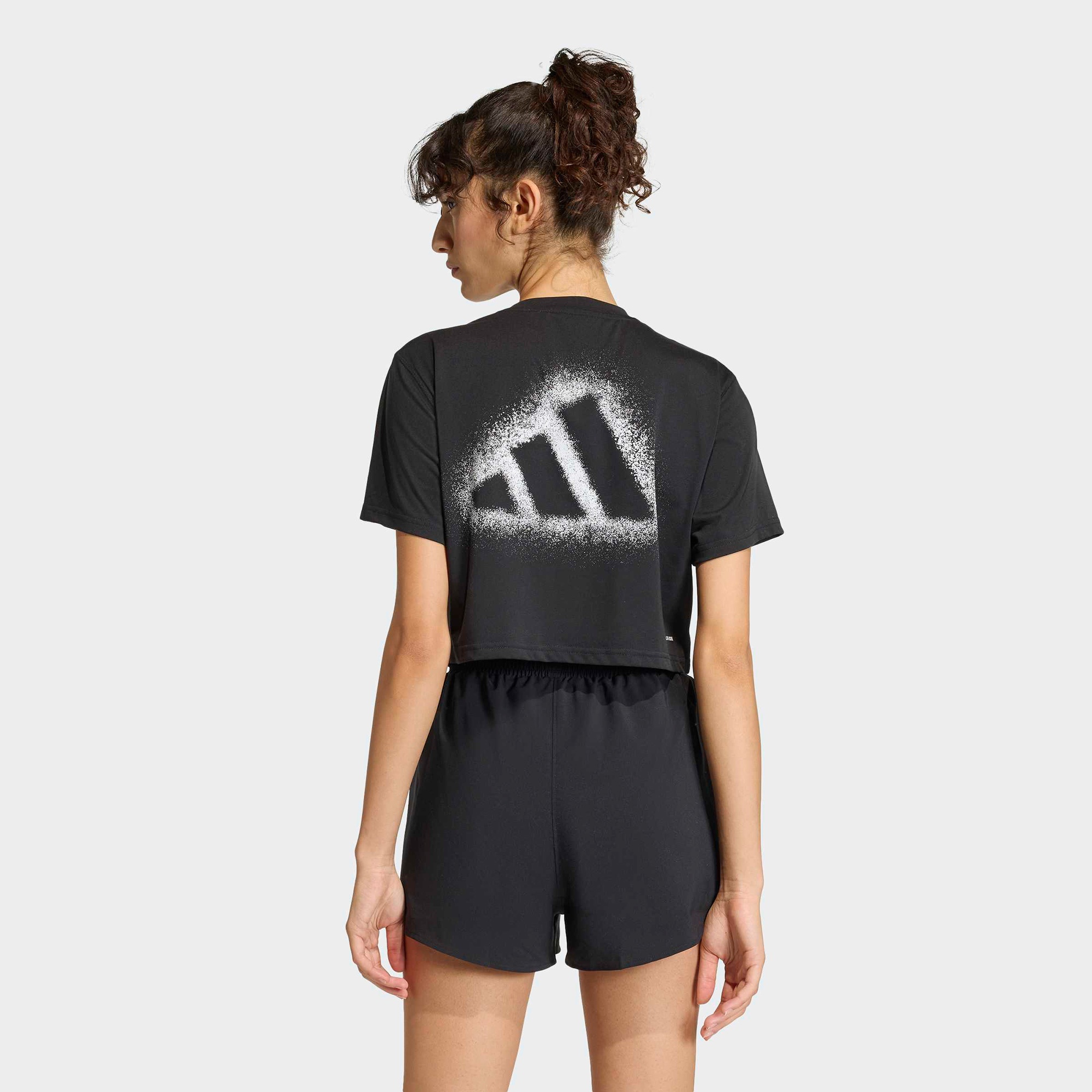 adidas Climacool Power Training Kadın Siyah Crop T-Shirt