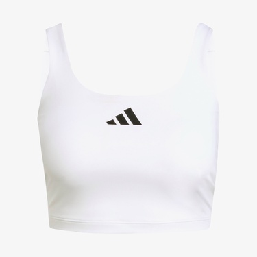  adidas Optime Power Kadın Beyaz Crop T-Shirt