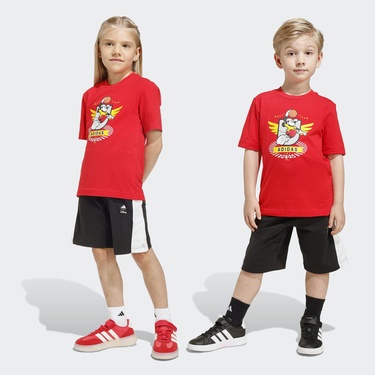  adidas Disney Mickey Mouse Çocuk Kırmızı Eşofman Takımı
