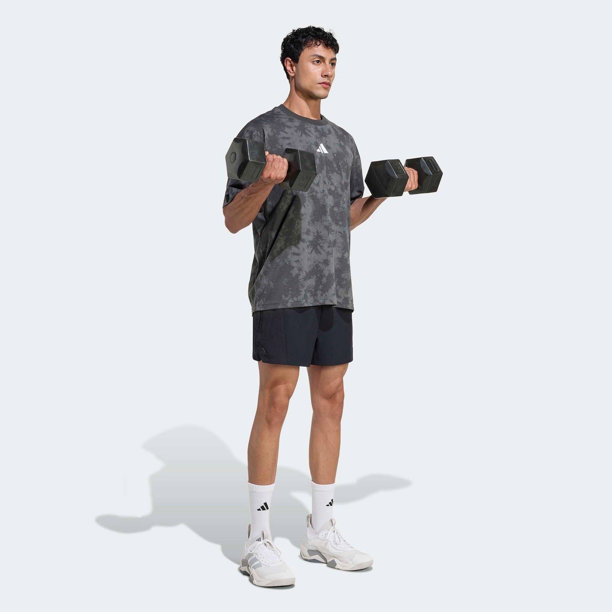 adidas Fun Training Erkek Gri T-Shirt