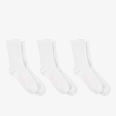  UNITED4 Classic 3lü Çocuk Beyaz Çorap
