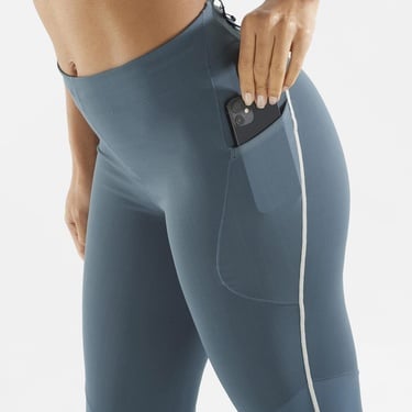  Salomon Sense Stow Kadın Lacivert Tayt