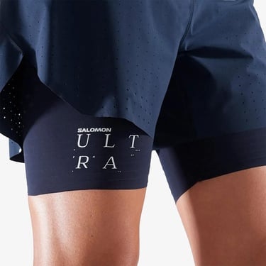  Salomon S/LAB Ultra 2IN1 Kadın Lacivert Koşu Şortu