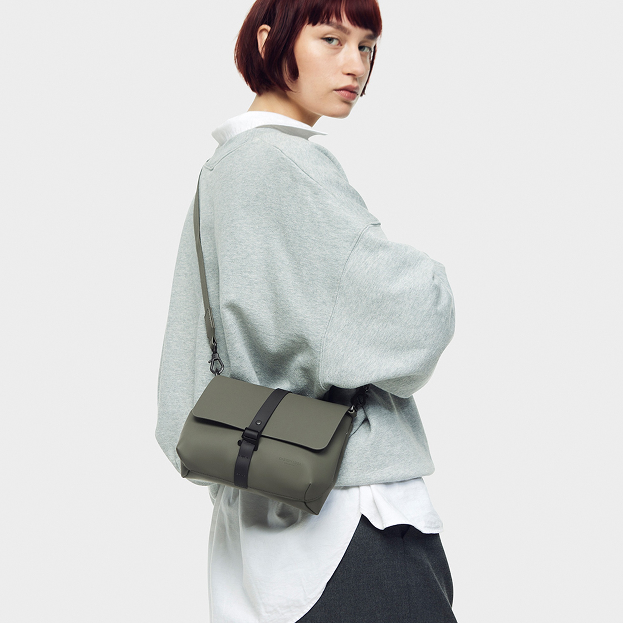 Gaston Luga Spläsh Crossbody Bag - Olive