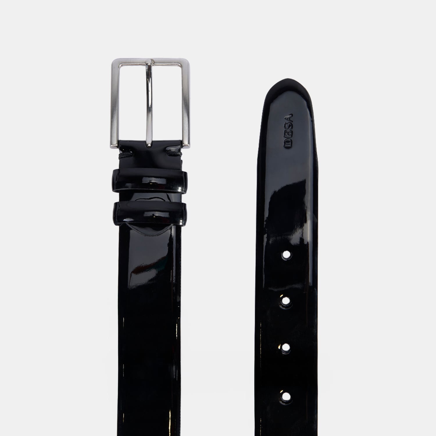 Erkek Siyah Rugan Deri Klasik Kemer