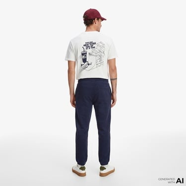  Tommy Hilfiger Badge Erkek Lacivert Eşofman Altı