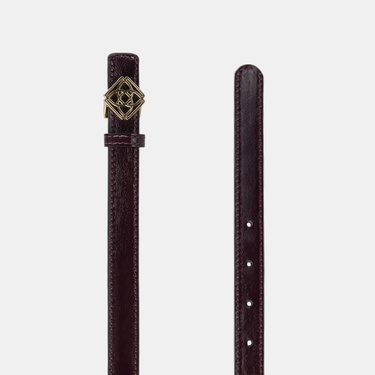  Kadın Siyah / Bordo Çift Taraflı Deri Kemer