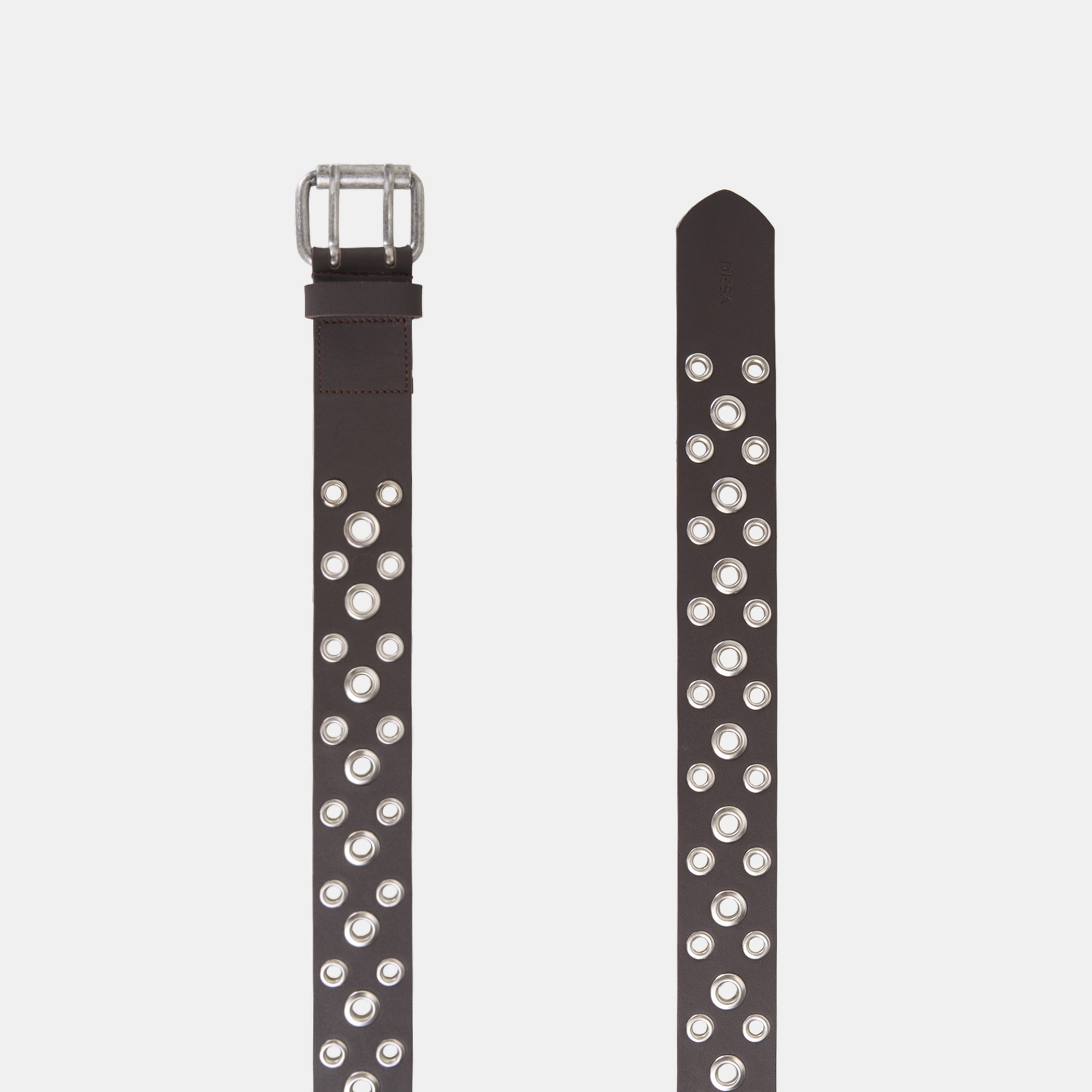 Kadın Kahve Metal Detaylı Deri Kemer