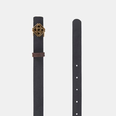  Kadın Siyah / Kahve Çift Taraflı Deri Kemer