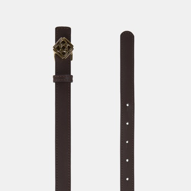  Kadın Siyah / Kahve Çift Taraflı Deri Kemer