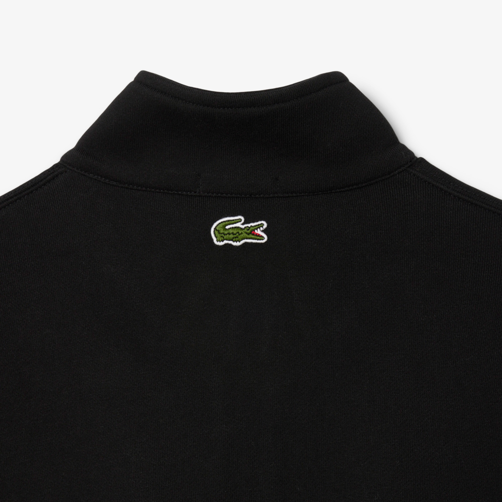 Lacoste High Neck Zip-Up Print Sweatshirt
