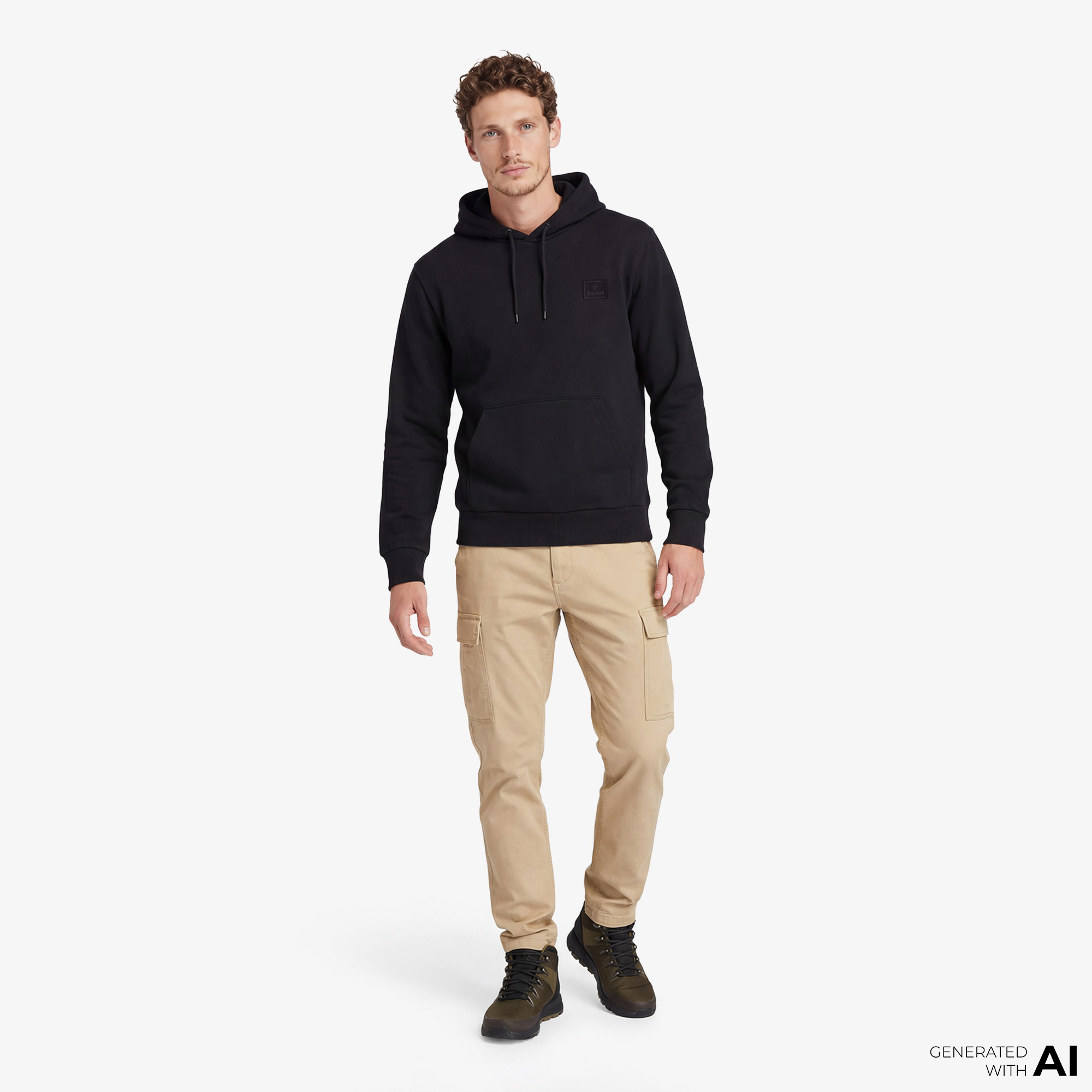 Timberland Silicon Badge Erkek Siyah Sweatshirt