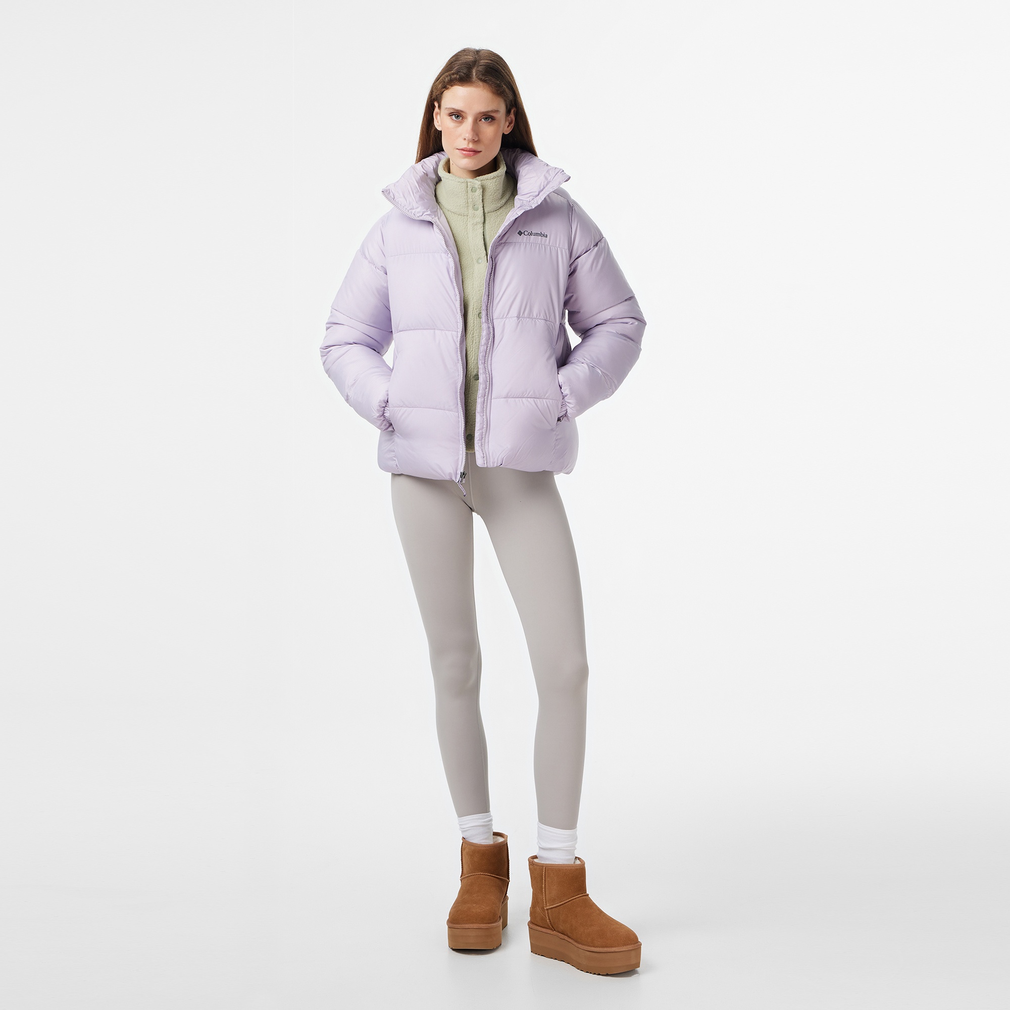Columbia Puffect Kadın Mor Mont