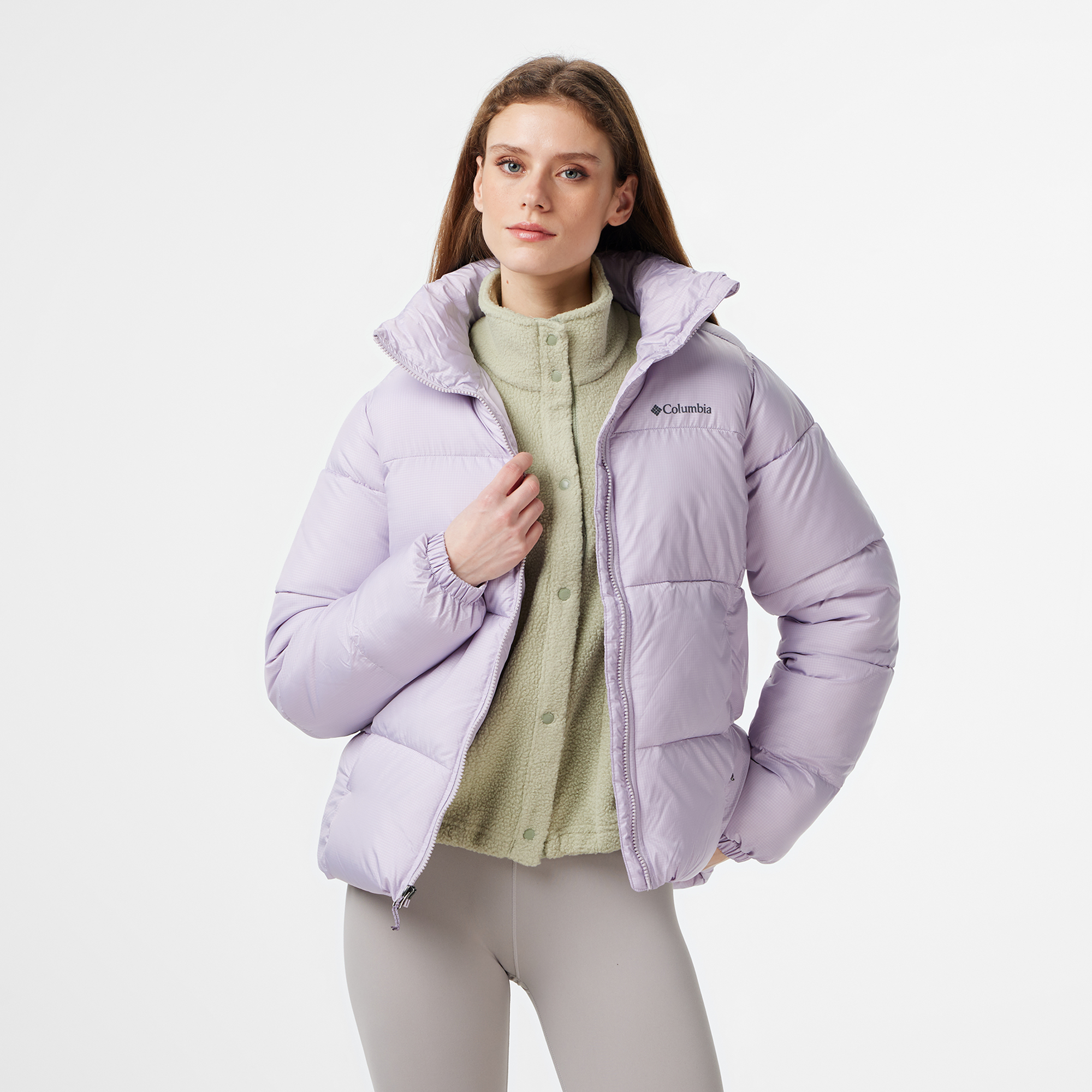  Columbia Puffect Kadın Mor Mont