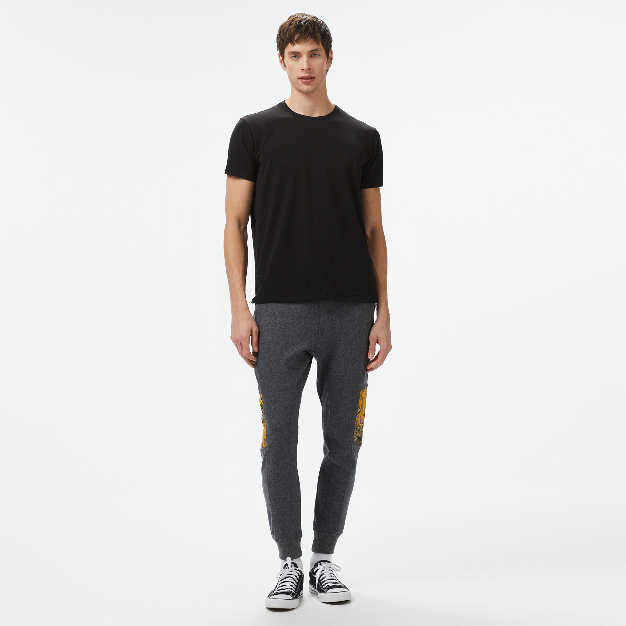  Story Of Angels Soa Yellow Paisley Dream Slim  Erkek Gri Pantolon