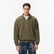 Hugo Boss Zip Neck Erkek Yeşil Sweatshirt