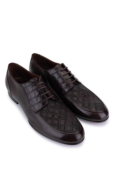  Tamer Tanca Erkek Hakiki Deri Kahverengi Klasik Ayakkabı